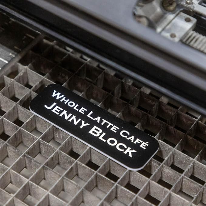 Name Tag/Badge Blanks - 100 Pack - 1" X 3" (Black) Round Corners, Magnetic Backing