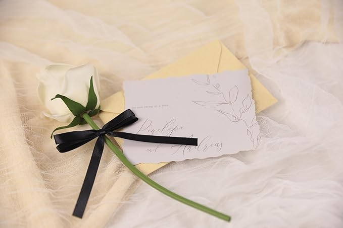 Black Satin Ribbon 3/8 inch X Continuous 100 Yards, Single Face Polyester Ribbon Perfect for Gift Wrapping, Flower Bouquet, Wedding Decor, Crafts, Bow Making, Sewing and More