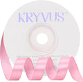 Rose Pink Satin Ribbon 3/8 inch X Continuous 25 Yards, Single Face Polyester Ribbon Perfect for Gift Wrapping, Flower Bouquet, Wedding Decor, Crafts, Bow Making, Sewing and More