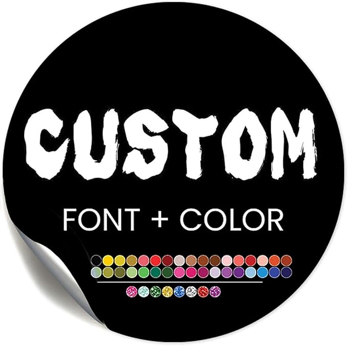 Premium Custom Stickers Labels - Personalized Stickers for Businesses Logo and Name. Birthday Pets and Label Product Boxes Wedding Favors Waterproof Labels (custom text, 3.5 inch)