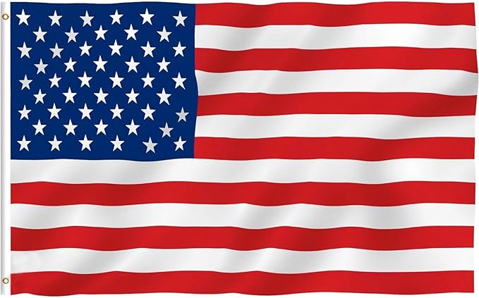 12 Pieces 2x3 Foot American Flag | US Flag Vivid Color and UV Fade Resistant - Canvas Header and Double Stitched | Lighweight Duty Outdoor Polyester US Flags with Brass Grommets (2 x 3 Ft)