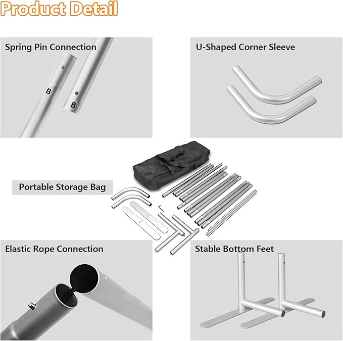 Custom Stand Backdrop with Aluminum Stand, 7.5x7.5ft Commercial Tension Fabric Banner, Double-Sided Printing for Trade Show, Weddings, Party, Business