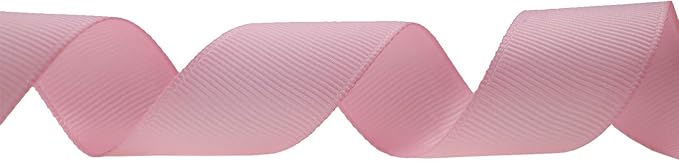 Jesep One Roll 100 Yards 1" Soild Grosgrain Ribbon Boutique Gift Wrapping Package Ribbon, DIY Crafts Bow Hair Headband Accessories Assorted Ribbon#123(1" 25mm, Pink)