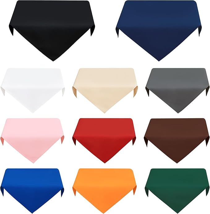 2 Pack Small Square Table Cloth 24X24 Inch Grey Washable Fabric Tablecloth Polyester Solid Table Cover for Night Stand End Table Side Table Outdoor Indoor