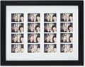 Golden State Art, 8.5x11 Photo frame with mat for 4 2x6 photo booth pictures, Includes Real Glass & Easel Back Display, make a good gifts, Black