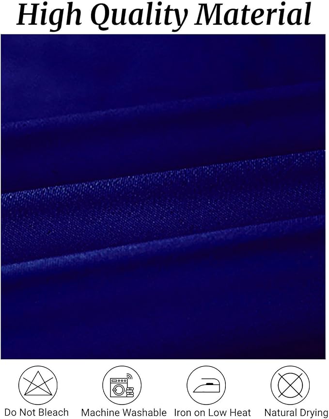 Fokitut 6 Pack Round Tablecloth, 70 Inch, Stain Resistant and Wrinkle Polyester Table Cloth, Fabric Table Cover for Kitchen Dining, Wedding, Party, Holiday Dinner-Royal Blue