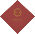 Weddingstar Personalized Printed Paper Napkins 3-Ply 50 Pack - Luncheon Wine