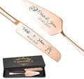 Personalized Wedding Cake Knife and Server Set Stainless Steel Cake Cutter Server Engraved Cake Cutting Set for Wedding Anniversary Engagement Birthday Gifts