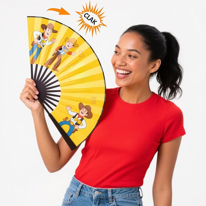 Custom Fans with Your Photo/Text - 13 Inch Personalized Folding Hand Fan for Line Dancing, Weddings, Parties | Decorative Gift for Women, Church Events & Dance Performances (30, 10 Inch)