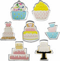 Cake Shaped Cookie Cutters Set of 7 pcs, Stainless Steel Cupcake/Birthday Cake/Wedding Cake Series Fondant Cutter Molds Baking DIY