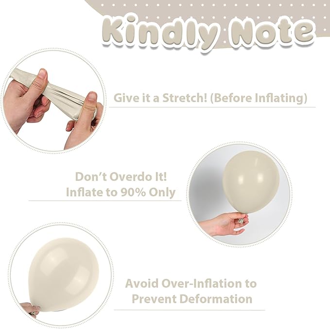 Pearl Balloons,51Pcs 12 Inch Pearl White Double-Stuffed Balloons, Sand White Clear Helium Balloon Set for Birthday Engagement Anniversary Baby Shower Bridal Party Decoration