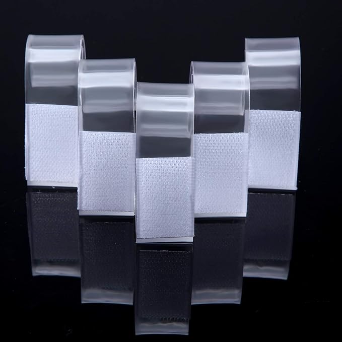 Boao 50 Packs Table Skirt Cover Clips Plastic Tablecloth Clips for Outdoor Party Dining Home 1 3/5 to 1 4/5 Inches