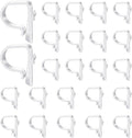 Yookeer 36 Pieces Church Pew Clips Heavy Duty Plastic Hooks Tablecloth Chair Table Clips Translucent White Holders for Wedding Ceremony Church Aisle Railing Bow Decorations