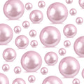 260Pcs Greyrose Glossy Beads for Centerpiece Decor, Artifical Pearls Vase Filler, No Hole Round Pearl Beads for Wedding Birthday Christmas Party Home Decor(18mm 14mm 6mm)