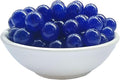 Stone Beads 6mm 140pcs Dark Blue Chalcedony Beads Round Loose Gemstones Beads for Bracelet Necklace Jewelry Making (6mm, 60631 Dark Blue Chalcedony)