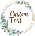 Premium Custom Stickers Labels - Personalized Stickers for Businesses Logo and Name. Birthday Pets and Label Product Boxes Wedding Favors Waterproof Labels (wreath 2, 2.5 inch)