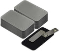 Brushed Silver Name Tag Blanks – 25 Pack, 1.5" x 3", Round Corners, Engravable Plastic Badges with Magnetic Backing – All Quality Badges