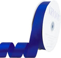 Dark Royal Blue Satin Ribbon 1 inch X Continuous 100 Yards, Single Face Polyester Ribbon Perfect for Gift Wrapping, Flower Bouquet, Wedding Decor, Crafts, Bow Making, Sewing and More
