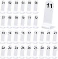 Tuanse 1-30 Table Order Numbers Restaurant Double Sided Acrylic Reception Number Stands Signs for Wedding Restaurant Seating Cafes Party Banquet(White)
