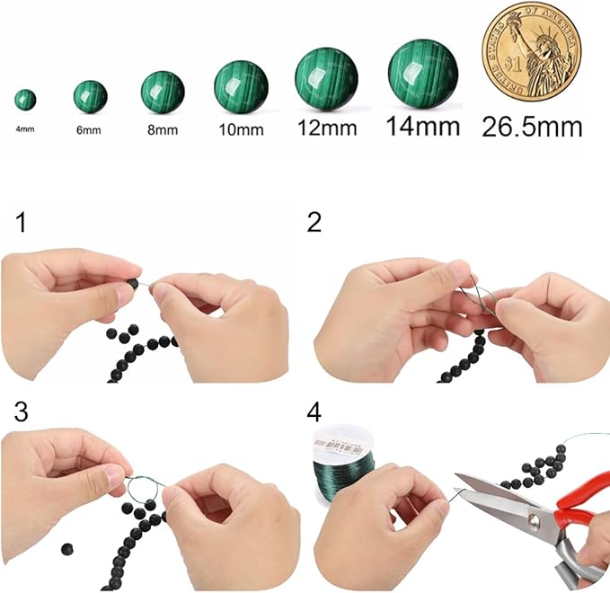 Fancy Stone Beads for Jewelry Making DIY Craft Gemstone Beads Kit (12mm, 30pcs) Smooth Healing Crystal Beads for Bracelets, Necklaces, Home Decor