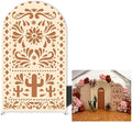 Mexico Theme Arch Stand Covers Fiesta Wedding Party Elastic Fabric Background Birthday Baptismx Baby Shower Decor Props (90x150cm(W35''H60''),G-3741)