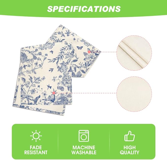 Artoid Mode Monochrome Sketch Birds and Flowers Spring Table Runner, Seasonal Summer Fall Kitchen Dining Table Decoration for Home Party Decor 13x48 Inch