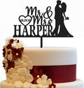 Wedding Cake Toppers- Custom Cake Toppers with Timeless Design- Mr & Mrs Cake Topper to Celebrate Love at Weddings, Anniversaries, & Special Occasions- Make Every Moment Unforgettable with Cake Topper