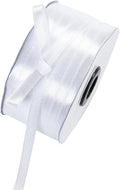 1/4 Inch White Satin Ribbon 230 Yards Bulk Fabric Ribbons for Gift Wrapping, Scrapbooking, Crafts and DIY Projects, Wedding, Event Decor
