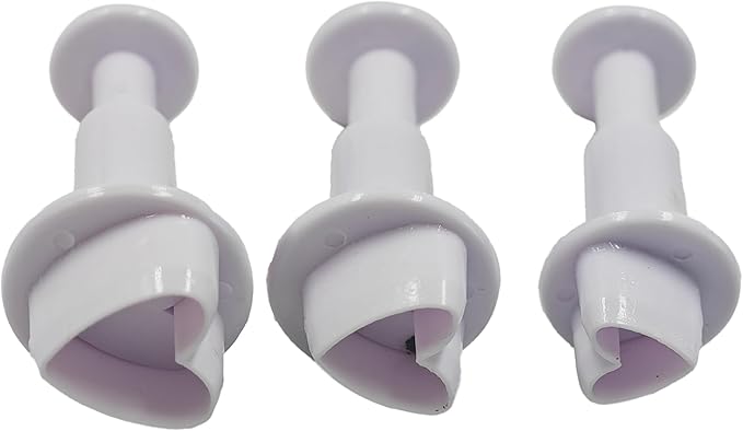pson 3Pcs Plunger Cookie Cutter Set, Mini Plastic Biscuit Molds for Cake Decorating, Baking, Fondant, and DIY Crafts(Heart)