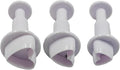 pson 3Pcs Plunger Cookie Cutter Set, Mini Plastic Biscuit Molds for Cake Decorating, Baking, Fondant, and DIY Crafts(Heart)