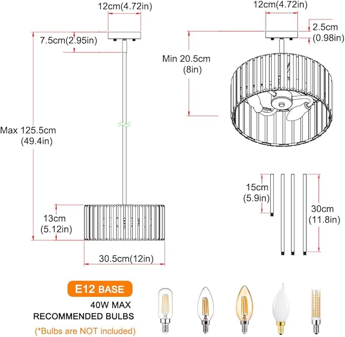 Black 3 Light Crystal Chandelier, Modern Dining Room Light Fixture over Table, Round Kitchen Lighting Fixture, Farmhouse Semi Flush Mount Ceiling Pendant Light for Living Room Bedroom Hallway Entryway