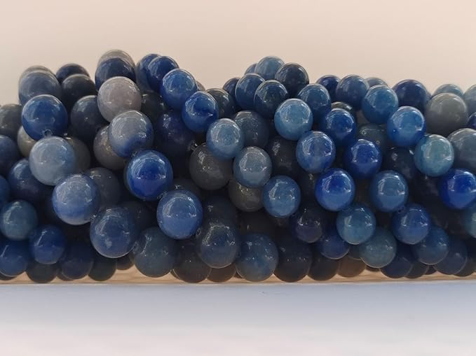 Stone Beads 10mm 60pcs Blue Sodalite Beads Round Loose Gemstones Beads for Bracelet Necklace Jewelry Making (10mm, 61003 Blue Sodalite)