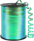 KMER LIFE Green Gradient Curling Ribbon, 1/5" Wide x 500 Yards Christmas Curling Ribbons for Gift Wrapping, Party Decoration, Balloon String, Crafting, Balloon Ribbons for Florist Flower (1 Roll)