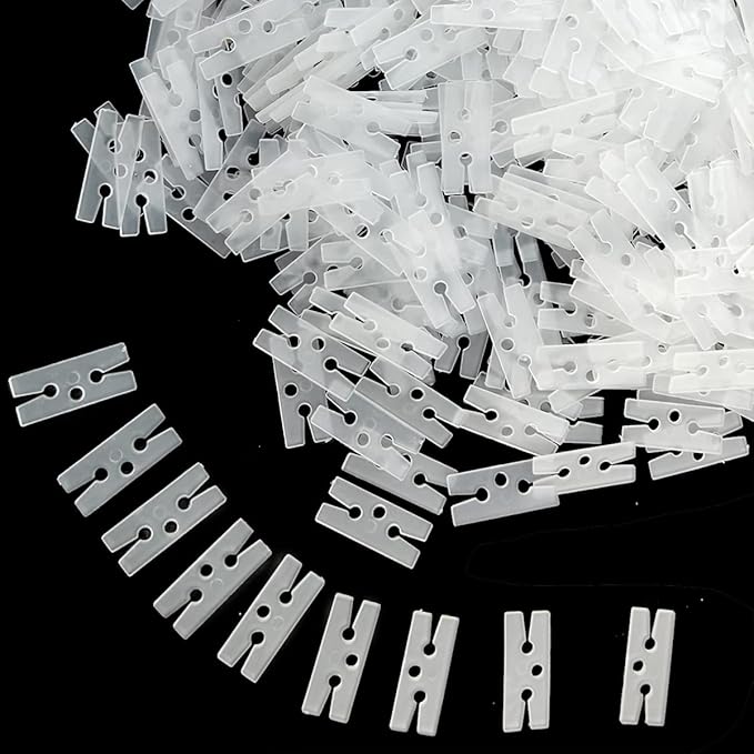 GXXMEI 300PCS Plastic Balloon Clips Ties for Sealing, H Shape Bulk Balloon Ties clips Tool for Wedding Party Christmas Birthday Decoration