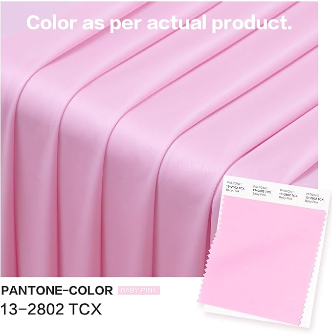 PartyVillage 4 Panels 5ftx30ft Baby Pink Ceiling Drapes for Wedding Parties – 30 FT Extra Long Thick Polyester Wrinkle-Free Drapery Tent Decor Decorations for Birthday Party Ceremony Stage Swag
