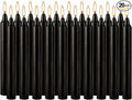Unscented Black Spell Chime Candle-4 Inch Tall Taper Candles-20 Pcs Chime Candles, Mini Smokeless Candles for Rituals, Prayer,Dinners, Parties, Ceremonies, Shabbat