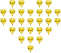 50 Pcs Gold Heart Shaped Balloon Foil Balloon 5 inch Heart Balloon for Valentinge's day Wedding Decoration (gold)