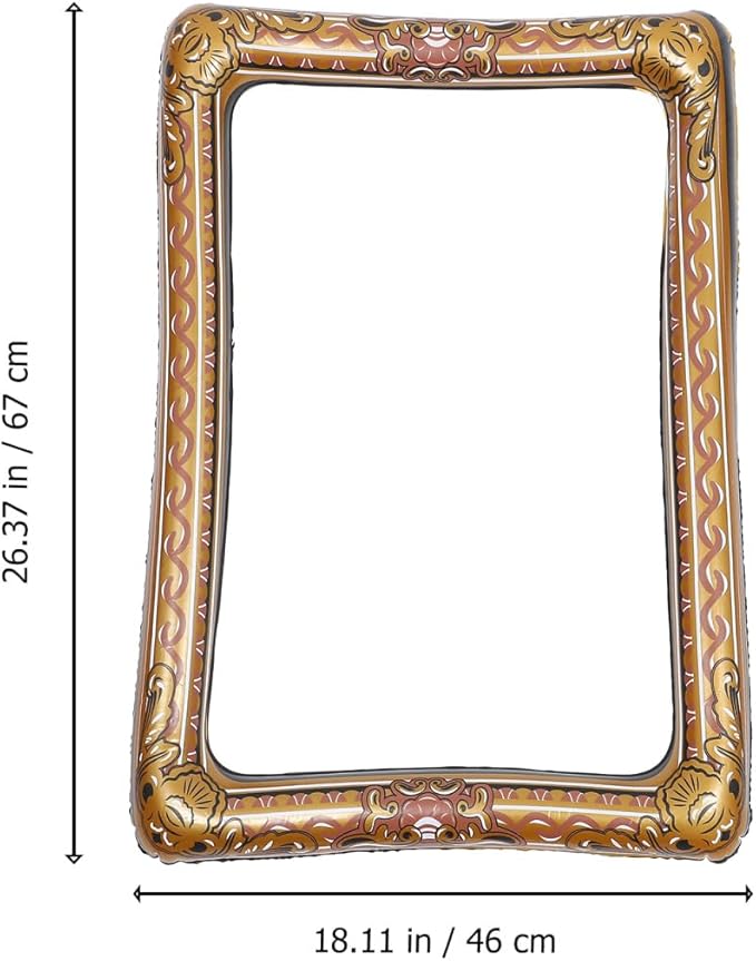 TENDYCOCO 1Pc Inflatable Frame Beautiful Selfie Picture Frame Chic Photo Booth Prop