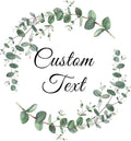 Premium Custom Stickers Labels - Personalized Stickers for Businesses Logo and Name. Birthday Pets and Label Product Boxes Wedding Favors Waterproof Labels (wreath 18, 4 inch)