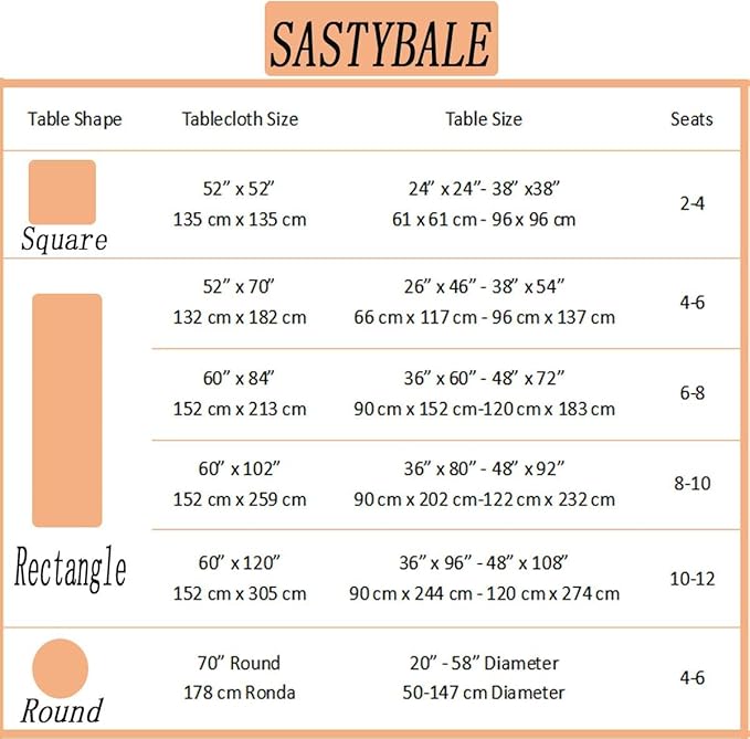 SASTYBALE Fall Tablecloth Rectangle 60 x 84 Inch Spill Proof Stain Resistant Autumn Jacquard Damask Table Cloth, Washable Polyester Table Cover for Thanksgiving, Harvest, Holiday, Brown/Amber