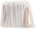 500pcs Individually Wrapped Wooden Coffee Stirrers - 5.5" Coffee Stir Sticks, Round End Disposable Stir Sticks, For Coffee, Cocktail and Hot Drinks