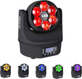 6x15W Mini Bee Eye Moving Head DJ Light, 90W LED RGBW Stage Light Rotate Beam Spot Effect, DMX Sound Activated Remote Control for Parties Wedding Bar Church Show (RGBW 4in1)