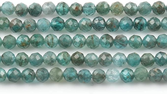 Song Xi 180pcs 2mm Natural Kyanite Gemstone Beads Faceted Round Loose Stone Beads for Jewelry Making