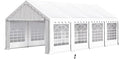 PHI VILLA 26'x13' Outdoor Heavy Duty Party Tent Large Commercial Canopy Wedding Event Tent Shelter Canopy Carport with Removable Sidewalls & 3 Storage Bags for Patio Outdoor Garden Events, White