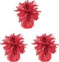 PMU 3 Pcs Kisses Balloon Weights - Decorative Balloon Weight for Christmas, Thanksgiving, Birthday, Party Favors, Wedding & Baby Shower - 6oz. Red, Pkg/3