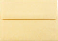 JAM PAPER A7 Parchment Invitation Envelopes - 5 1/4 x 7 1/4 - Antique Gold Recycled - 50/Pack