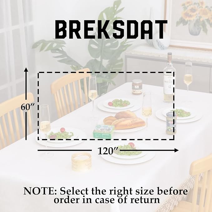 Beige lace Premium Rectangle Farmhouse Tablecloth Waterproof OilProof SpillProof AntiShrink Soft Wrinkle Resistant Decorative Fabric Table Cover Kitchen Dinning Party Wedding Banquet