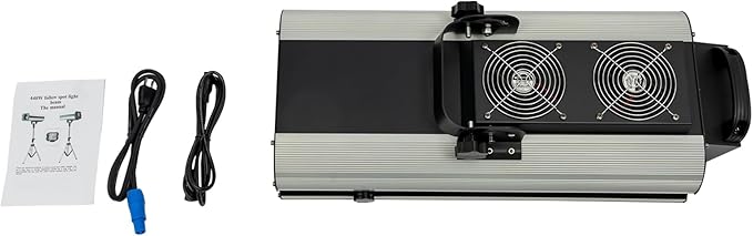 Follow Spotlight for Stage, 440W LED Spot Light DJ Lighting with Control Panel & Adjustable Stand, Disco Ball Light for Party Theater Wedding Show, 6 Colors, 328.08-393.7ft