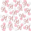 Rose Gold 94 Confetti, 94th Glitter Birthday Number Confetti, 200pcs Anniversary Party Table Decoration Supplies