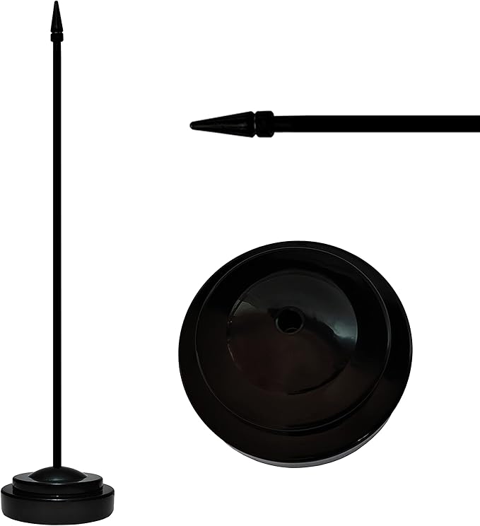 12 Pack India Desk Flags Set, Indian Small Mini Table Office Flags with 12" Solid Black Pole, 8.2 x 5.5 Inches, Home and Office Decoration, Festival Celebrations